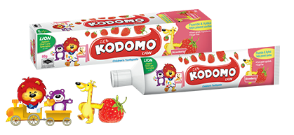 Kodomo Lion Strawberry Flavoured Toothpaste - 45 gm