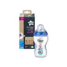 Load image into Gallery viewer, Tommee Tippee Closer to Nature 340 ml Decorated Bottle, Boy, +3 months
