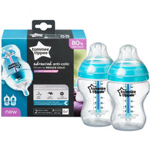 Load image into Gallery viewer, Tommee Tippee Advanced Anti Colic X2, 260 ml Slow Bottle with Heat Sensing Tube
