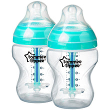 Load image into Gallery viewer, Tommee Tippee Advanced Anti Colic X2, 260 ml Slow Bottle with Heat Sensing Tube
