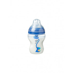 Tommee Tippee Advanced Anti Colic Decorated Bottle with Heat Sensing Tube, 260 ml, Boy