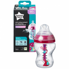 Load image into Gallery viewer, Tommee Tippee Advanced Anti Colic Decorated Bottle with Heat Sensing Tube, 260 ml, Girl
