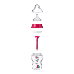 Tommee Tippee Advanced Anti Colic Decorated Bottle, 340 ml, Girl, +6 Months