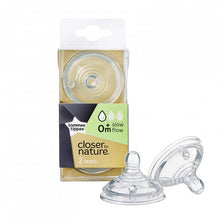 Load image into Gallery viewer, Tommee Tippee Closer To Nature Slow Flow Teats x2-Pack
