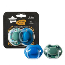 Load image into Gallery viewer, Tommee Tippee Soother Urban 6-18 Months For Boys
