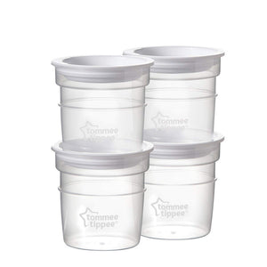 Tommee Tippee Milk Storage Pots x 4-Pack