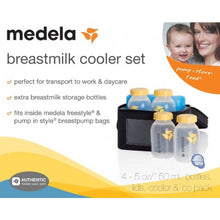 Load image into Gallery viewer, Medela Breastmilk Cooler Set with 4 Breast Milk Bottles
