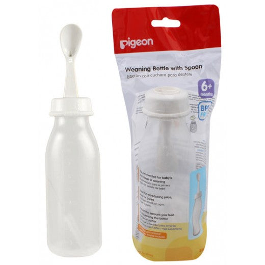 Pigeon Weaning Bottle with Spoon - 240 ml