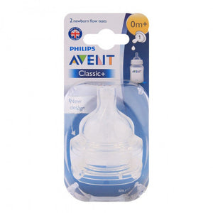 Philips Avent Classic Nipple, Pack of 2, 0+ Months