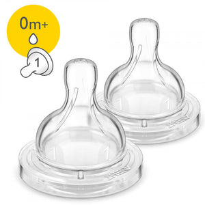 Philips Avent Classic Nipple, Pack of 2, 0+ Months