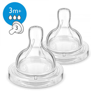 Philips Avent Anti-colic Nipple Medium Flow,, 2 Pack, +3 Months