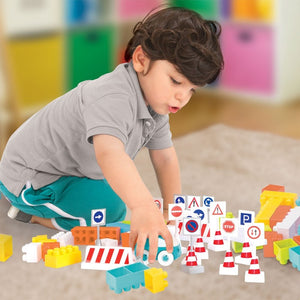 Dolu Mini Giants Traffic Set-56 pcs