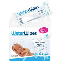 Load image into Gallery viewer, WaterWipes Baby Wipes Sensitive Newborn Skin, 240 Wipes (4 Packs of 60 Wipes)
