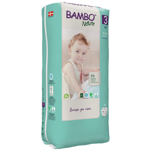 Bambo Nature Diapers Size 3 (4-8 Kg), 52 diapers