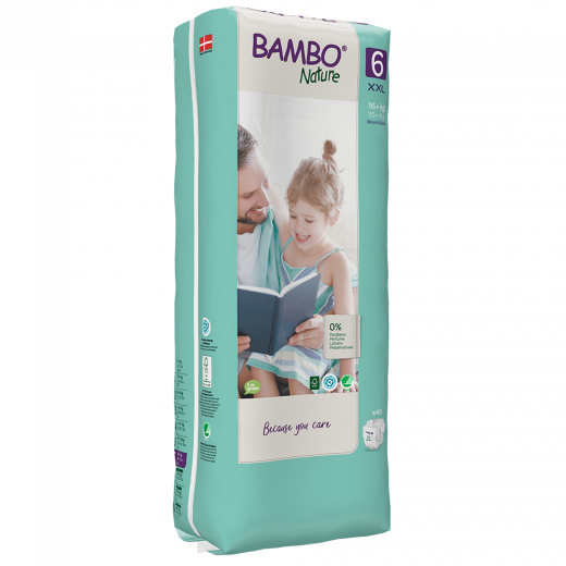 Bambo Nature Diapers Size 6 (16+ Kg), 40 diapers