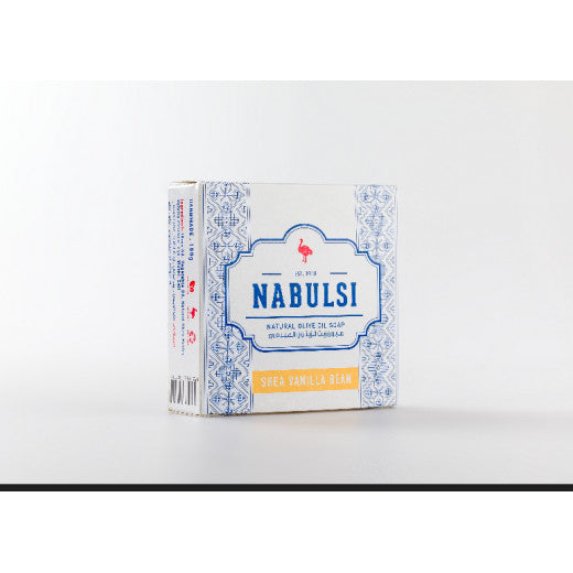 Nabulsi Natural Olive Oil Soap, Shea & Vanilla Beans, 100 g