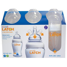 Load image into Gallery viewer, Munchkin Latch Bottle, 3-Pack, 240ml, Newborn, 2 bottle 0+ &amp; 1 bottle 3+
