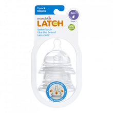 Load image into Gallery viewer, Munchkin Latch Nipples Stage 1, 2-Pack, +0 months
