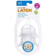 Load image into Gallery viewer, Munchkin Latch Nipples Stage 2, 2-Pack, +3 Months
