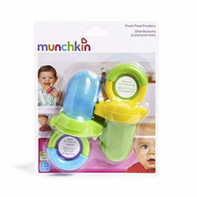 Load image into Gallery viewer, Munchkin Fresh Food Feeder - 2 pack, Blue &amp; Green, +6 Months
