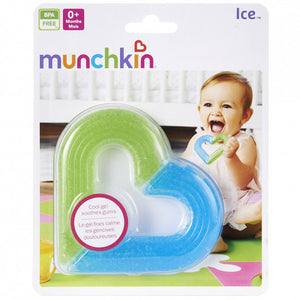 Munchkin Ice Heart Gel Teether, +3 Months