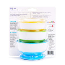 Load image into Gallery viewer, Munchkin Stay Put - Bowl with suction cup, 3 package, +6 Months
