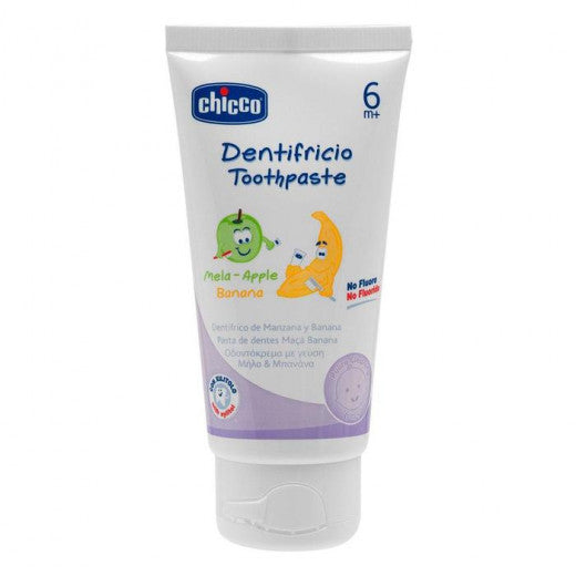 Chicco Fluoride Free Toothpaste, Apple and Banana Flavor