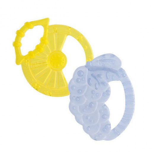 Chicco Soft Relax Silicone Teething Ring (3M+) 2 Pieces.