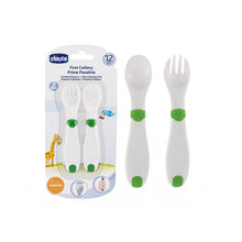 Load image into Gallery viewer, Chicco First Cutlery 12 Months
