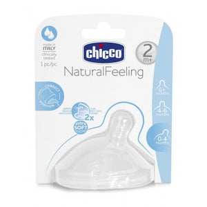 Chicco Natural Feeling Teat (2M+) Medium Flow 1 Piece