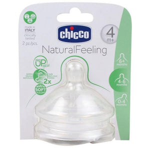 Chicco Natural Feeling Teat (4M+) Adjustable Flow 2 Pieces