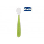 Chicco Soft Silicone Spoon, Green, +6 Months