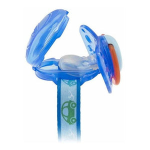 Chicco Clip With Teat Cover- Blue