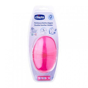 Chicco Double Soother Holder- Pink