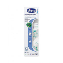 Load image into Gallery viewer, Chicco Decorated Silicone Glass Feeding Bottle, 240 ml
