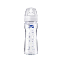 Load image into Gallery viewer, Chicco Nature Glass 240ml Bottle - Silicone Flow
