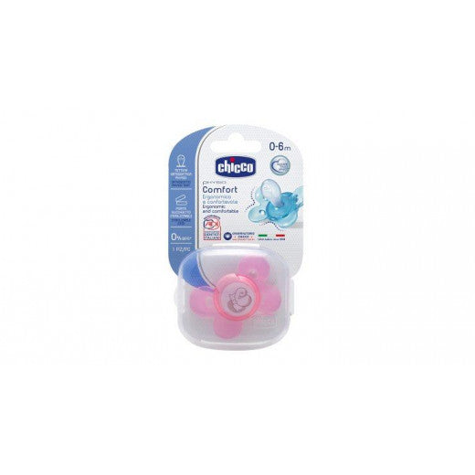 Chicco Physio Comfort Pink (0-6M) Silicone 1 Piece