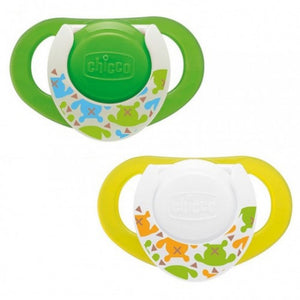 Chicco Physio Compact Silicone Soothers, (6-12 months), 2 Pieces