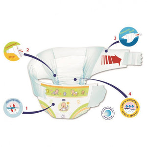 Chicco Veste ASCIUTTO Newborn 2-5 Kg Size 1 Pack of 20