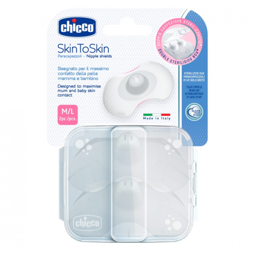 Chicco Skin To Skin Nipple Shields M/L 2 PC