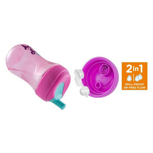 Chicco First Straw Trainer No Spill Sippy Cup 12M+, 9oz, Purple