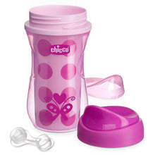 Load image into Gallery viewer, Chicco Natural Fit Insulated Rim Spout Trainer Sippy Cup, 266ml, Pink
