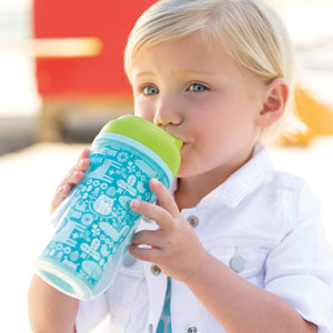 Chicco NaturalFit Insulated Rim Spout Trainer Sippy Cup, 9 Ounce, Green