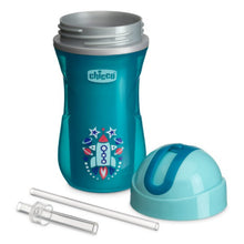 Load image into Gallery viewer, Chicco Sport Straw Cup with Insulating Wall, +14 Months Blue
