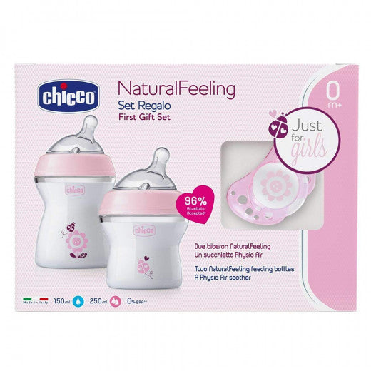 Chicco - NaturalFeeling Gift Set - Pink