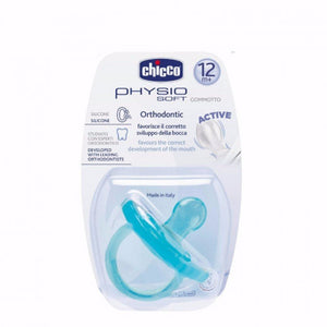 Chicco Physio Soft Soother Silicone +12 Months 1 Piece, Blue