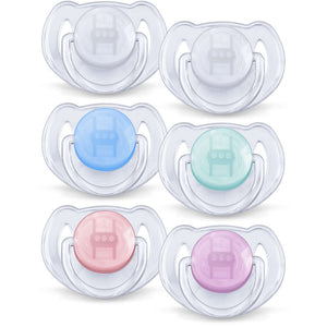 Philips Avent Transparent Classic pacifier, 2 Pack, 6-18 Months