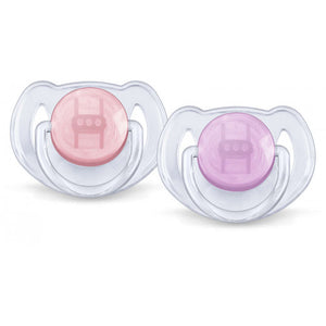 Philips Avent Transparent Classic pacifier, 2 Pack, 6-18 Months