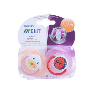 Philips Avent Animal Soother, 2 Pack, 6-18 Months