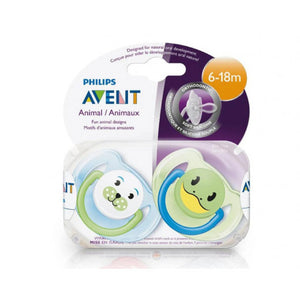 Philips Avent Animal Soother, 2 Pack, 6-18 Months